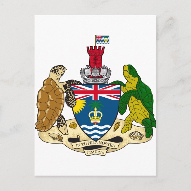 British Indian Ocean Territory Coat of arms IO Postcard (Front)