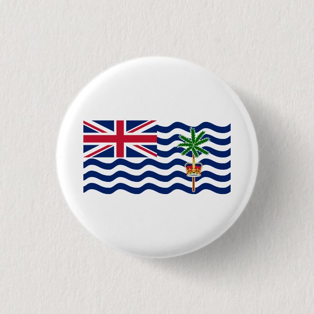 British Indian Ocean Territory Flag 3 Cm Round Badge (Front)
