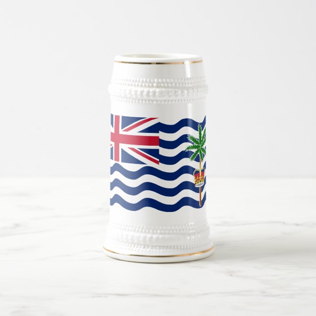 British Indian Ocean Territory Flag Beer Stein (Center)