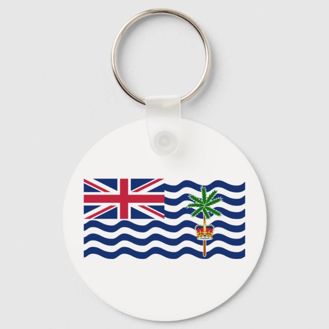 British Indian Ocean Territory Flag Key Ring (Front)