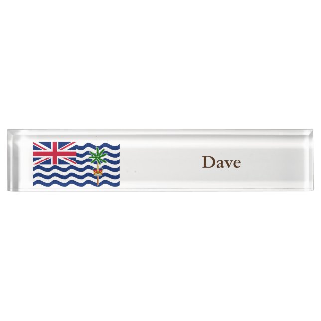 British Indian Ocean Territory Flag Nameplate (Front)