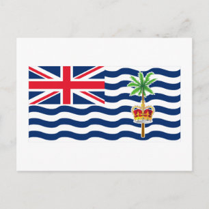 British Indian Ocean Territory Flag Postcard
