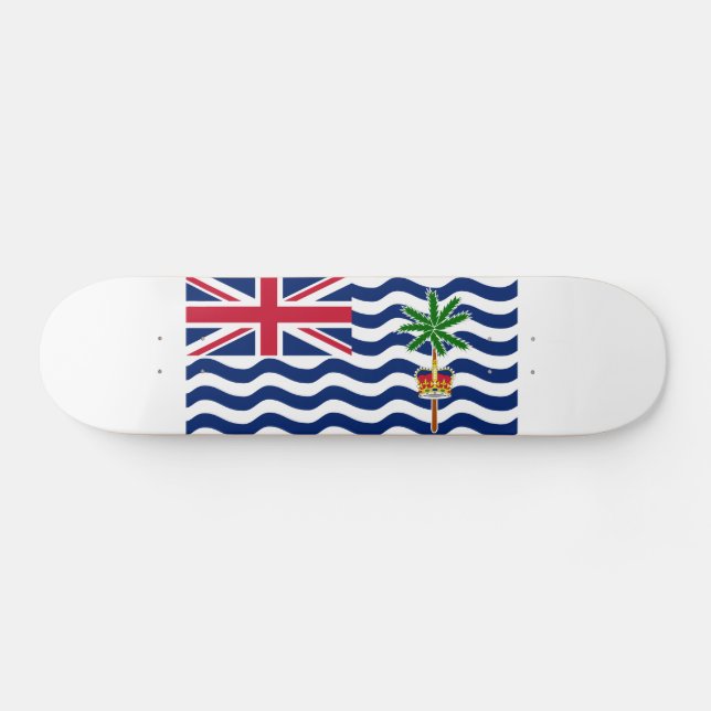 British Indian Ocean Territory Flag Skateboard (Horz)