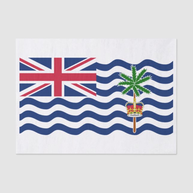British Indian Ocean Territory Flag Tissue Paper (Front)
