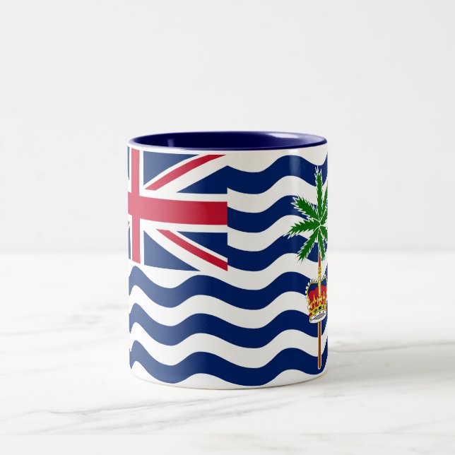 British Indian Ocean Territory Flag Two-Tone Coffee Mug (Center)