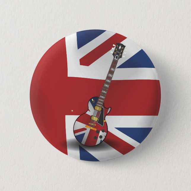British Invasion 6 Cm Round Badge (Front)