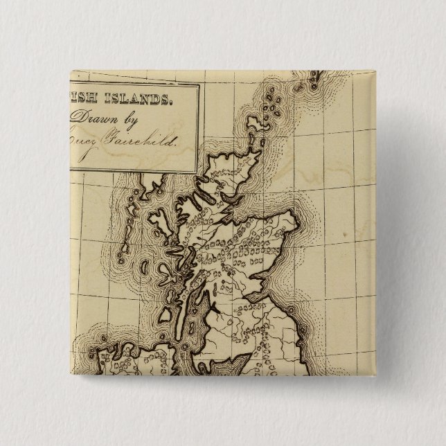 British Islands 15 Cm Square Badge (Front)