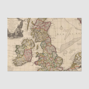 British Islands, England, Ireland Tissue Paper