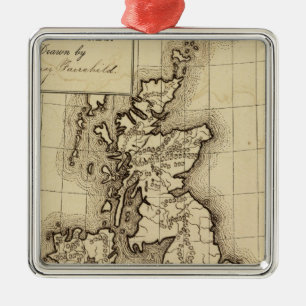 British Islands Metal Tree Decoration