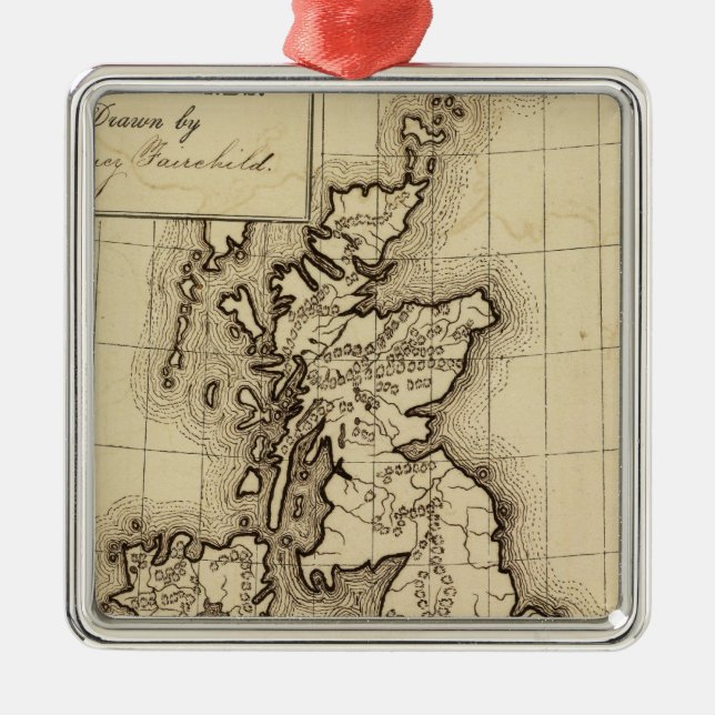 British Islands Metal Tree Decoration (Front)