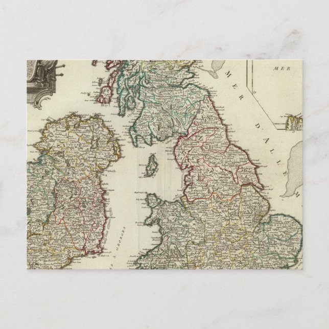 British Isles 4 Postcard (Front)