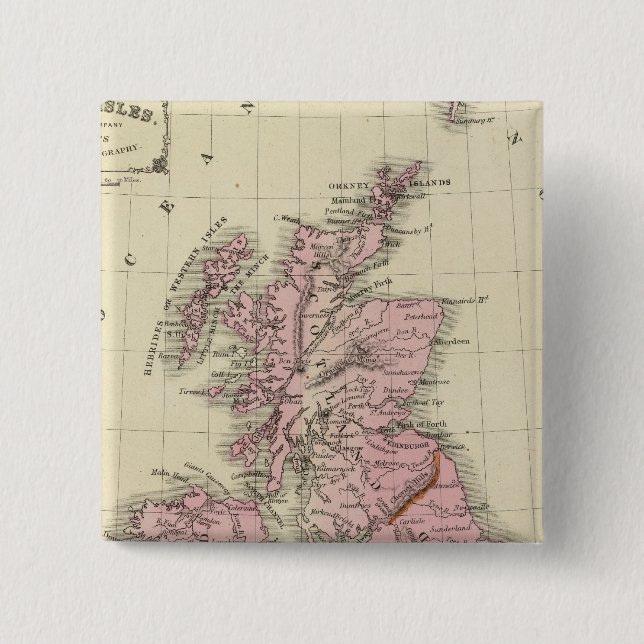 British Isles 5 15 Cm Square Badge (Front)