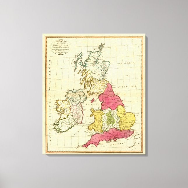British Isles 5 Canvas Print (Front)