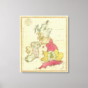 British Isles 5 Canvas Print