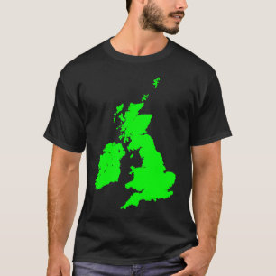British Isles in Green T-Shirt