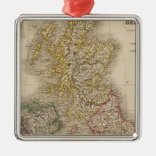 British Isles Metal Tree Decoration (Front)