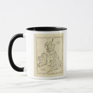 British Isles outline map Mug