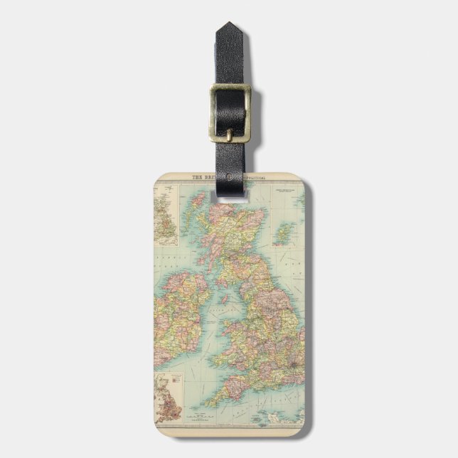 British Isles - political. Luggage Tag (Front Vertical)