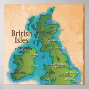 British Isles Poster