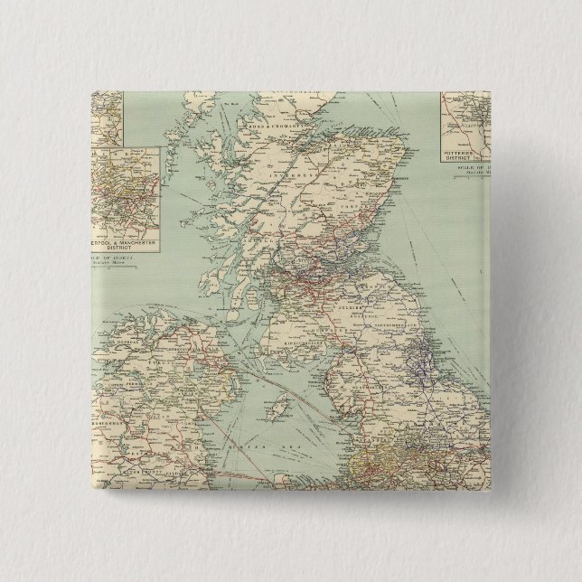 British Isles railways 15 Cm Square Badge (Front)