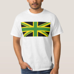 British - Jamaican Union Jack Flag  T-Shirt