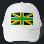 British - Jamaican Union Jack Trucker Hat<br><div class="desc">British - Jamaican Union Jack</div>
