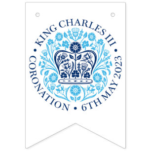 British King III Charles Memorabilia Coronation Bunting