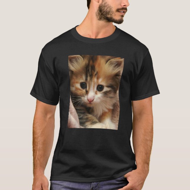 British Long Hair Cat T-Shirt (Front)
