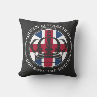 British Monarch Queen Elizabeth God Save The Queen Cushion