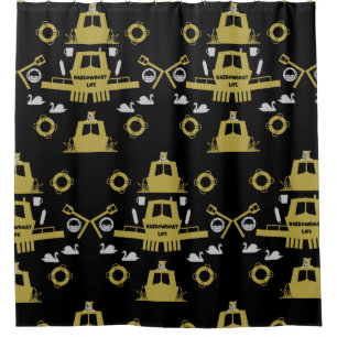 British Narrowboat Gifts Shower Curtain