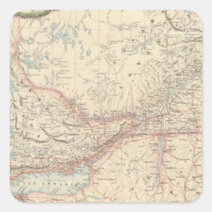British North America 2 Square Sticker