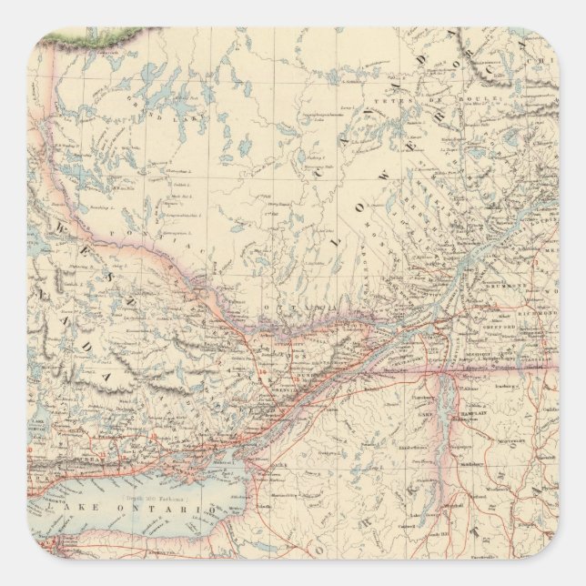 British North America 2 Square Sticker (Front)