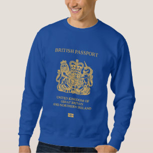 British passport cover sweatshirt
