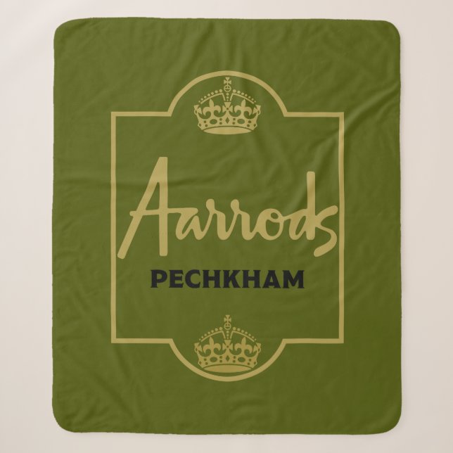British Picnic Sherpa Blanket (Front)