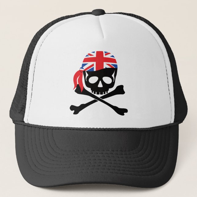 British Pirate Trucker Hat (Front)