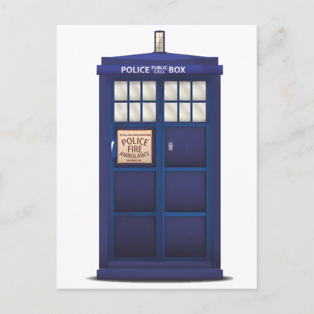 British Police Box Postcard (Front)
