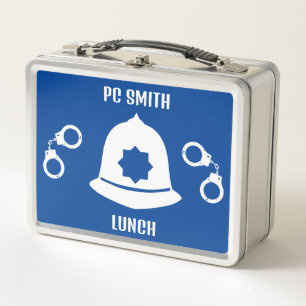 British Police Gifts And Accessories   Metal Lunch Box