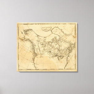 British Possessions in America Canvas Print