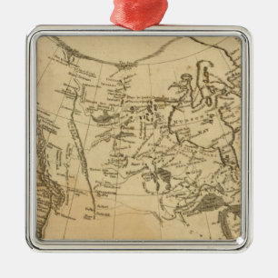 British Possessions in America Metal Tree Decoration