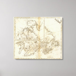 British Possessions in North America 2 Canvas Print