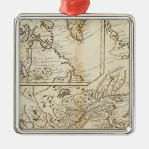 British Possessions in North America 2 Metal Tree Decoration
