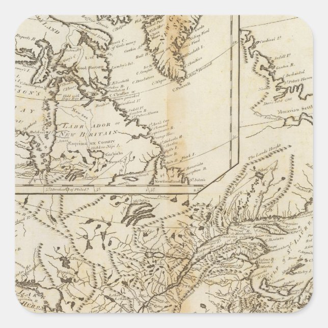 British Possessions in North America 2 Square Sticker (Front)