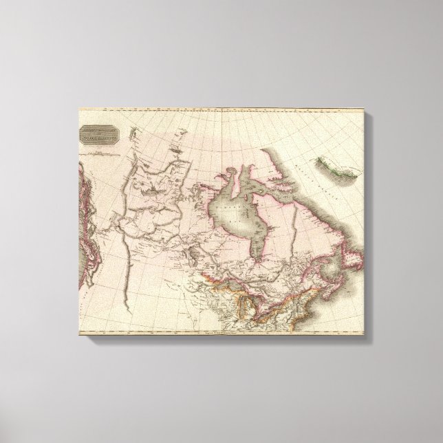 British possessions in North America Canvas Print (Front)