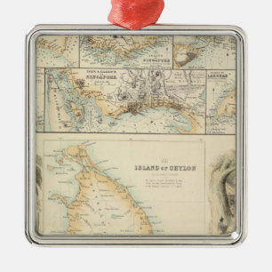 British Possessions in the Indian Seas Metal Tree Decoration