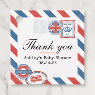 British Postcard Favour Tag