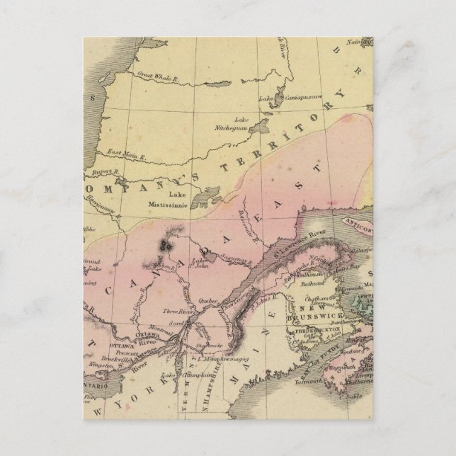 British Provinces of North America Postcard (Front)