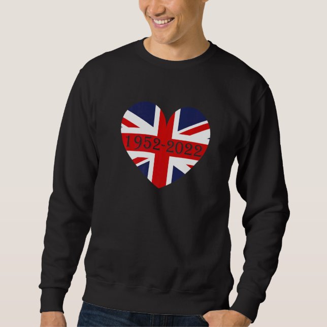 British Queen Monarchy 70th Anniversary Platinum J Sweatshirt (Front)