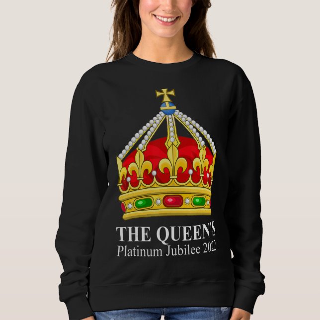 British Queen Monarchy Platinum Jubilee 70th Anniv Sweatshirt (Front)