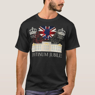 British Queen Monarchy Platinum Jubilee 70th Anniv T-Shirt
