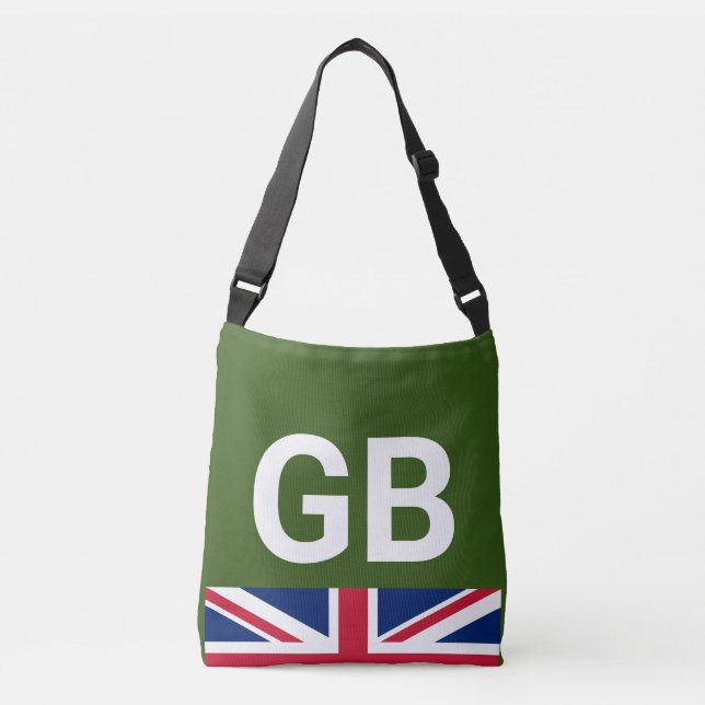 British Racing Green Crossbody Bag (Front)